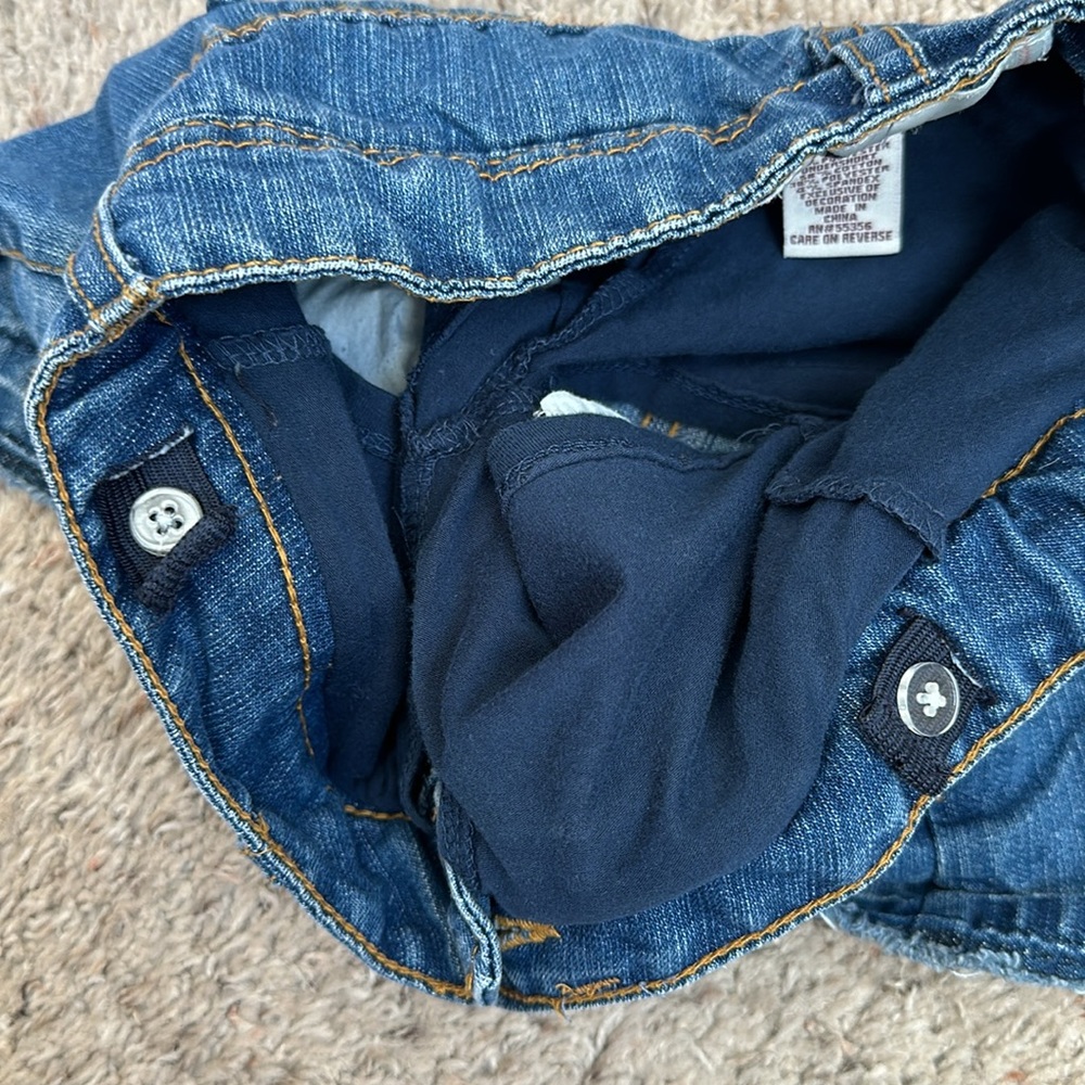 GIRLS So Jean skort size 7 adjustable waist - Picture 3 of 11